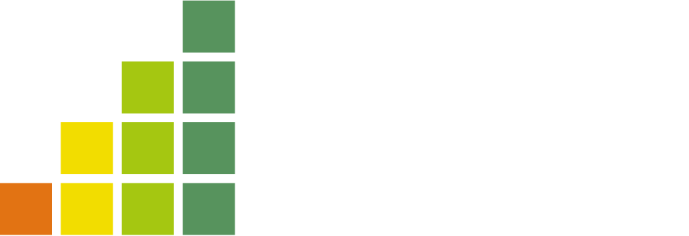 Logotipo de Red ExpoSocial, isotipo a color y letras blancas